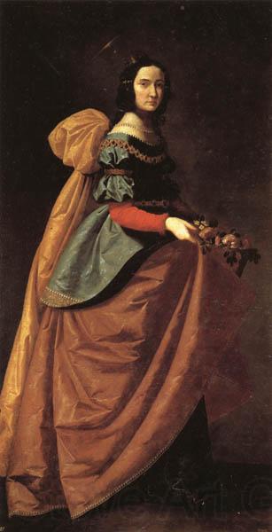Francisco de Zurbaran St.Elizabeth of Portugal Spain oil painting art